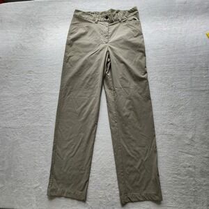 Tilley Travel Pants Womens 8 Tan Ripstop Nylon Zip Pocket Hiking Camping 30W 30L